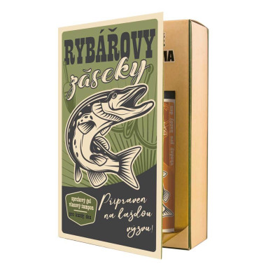 Kosmetická sada Kniha pro rybáře – gel 250 ml a šampon 250 ml