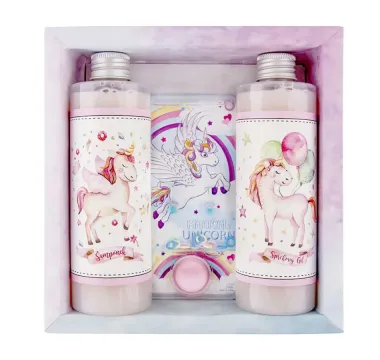 Dárkové balení Unicorn – sprchový gel, šampon a hra