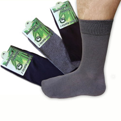 Ponožky bambusové hladké 3 páry