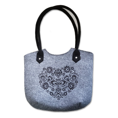 Filcová kabelka Srdce