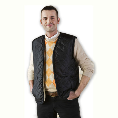 Prošívaná vesta s ovčí vlnou
