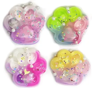 Antistresová tlapka kočky blikající