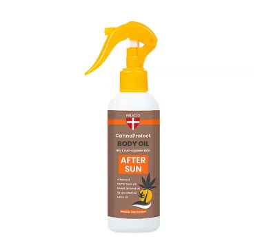 Tělový olej po opalování After Sun s konopím, 150 ml