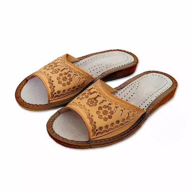 Dámské kožené pantofle 