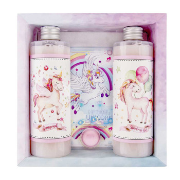Dárkové balení Unicorn – sprchový gel, šampon a hra