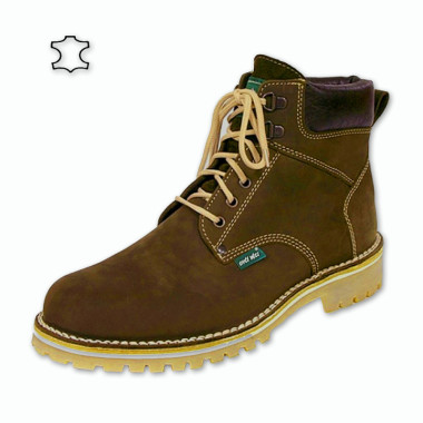 Farmářky kotníkové s ovčí vlnou hnědé