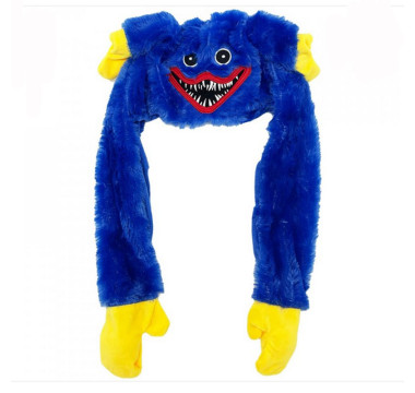 Svítící čepice Huggy Wuggy modrá s pohyblivýma ušima