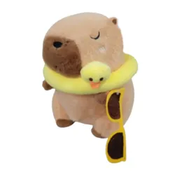 Plyšová kapybara s kachnou 30 cm