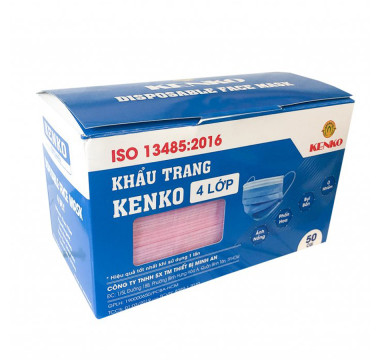 Ochranná rouška jednorázová čtyřvrstvá 50 ks