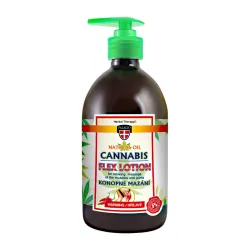 Konopné mazání s pumpičkou, hřejivé, 500 ml