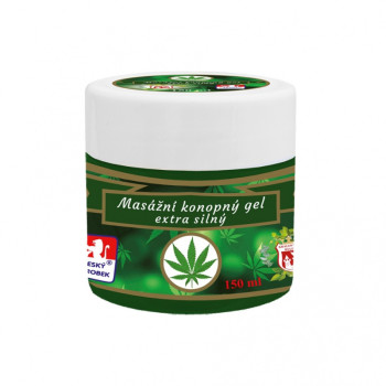 Konopný masážní gel - extra silný, 150 ml
