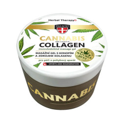 Konopný masážní gel Collagen, 200 ml