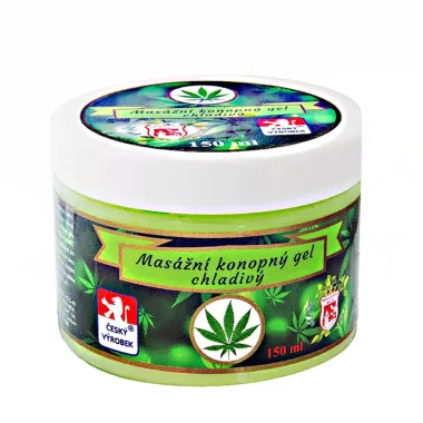 Konopný masážní gel - chladivý