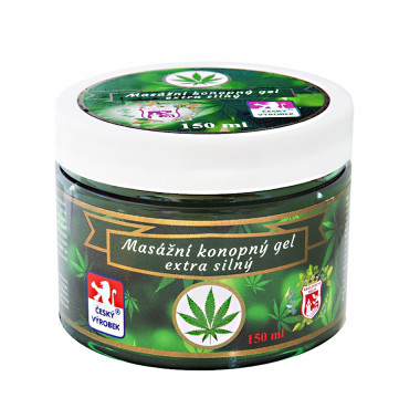 Konopný masážní gel - extra silný