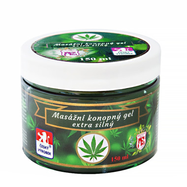 Konopný masážní gel - extra silný
