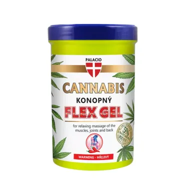 Konopný gel masážní hřejivý