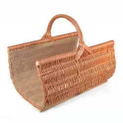 Proutěný koš na dřevo ke krbu velký - 355