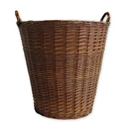 Proutěný koš na seno vysoký kulatý Ø 60 cm