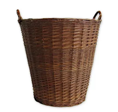 Proutěný koš na seno vysoký kulatý
