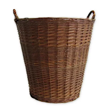 Proutěný koš na seno vysoký kulatý