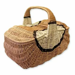 Proutěný piknikový koš Holanďan velký 50 cm - 725