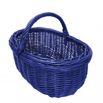 Proutěný košík modrý