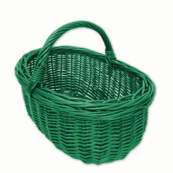 Proutěný košík zelený - 633