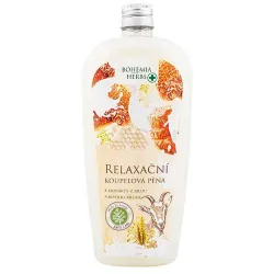 Koupelová pěna relaxační med a kozí mléko 500 ml