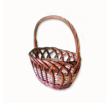Proutěný košíček oválný