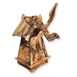 Zahradní větrný mlýn rustikální 120 cm
