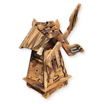 Zahradní větrný mlýn rustikální 78 cm
