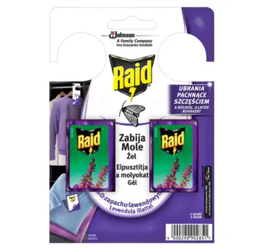RAID Háček proti šatním molům s vůní levandule
