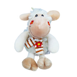 Ovečka se šálou bečící 20 cm