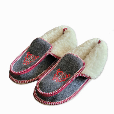 Dámské kotníkové filcové bačkory