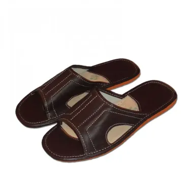 Pánské kožené domácí pantofle