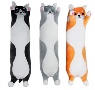Plyšový polštář dlouhý pejsek 90 cm