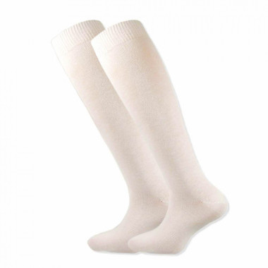 Podkolenky z ovčí vlny bílé