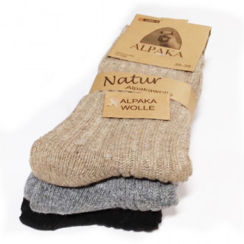 Vlněné ponožky Lama Alpaka dámské - sada 3 ks 