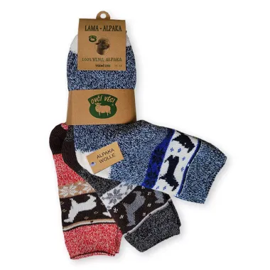 vlněné ponožky Lama Alpaka dámské 3 páry