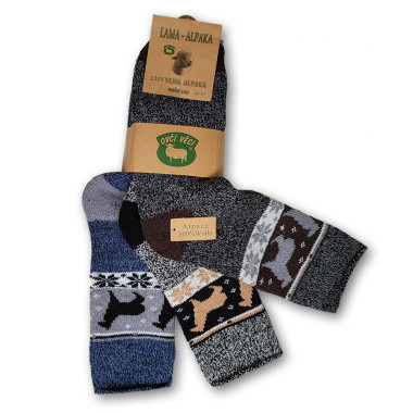 vlněné ponožky Lama Alpaka 3 páry