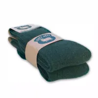 Ponožky z ovčí vlny 425 g - zelené sada 2 páry