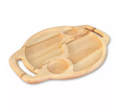 Oválné servírovací prkénko na maso a sýry