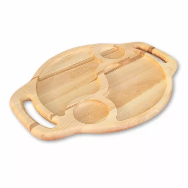 Oválné servírovací prkénko na maso a sýry