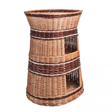 Proutěný domeček pro domácí mazlíčky dvoupatrový