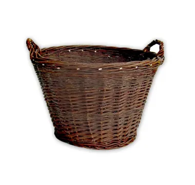 Proutěný koš kulatý