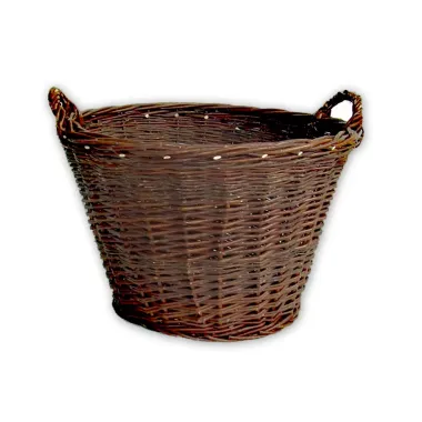 Proutěný koš kulatý