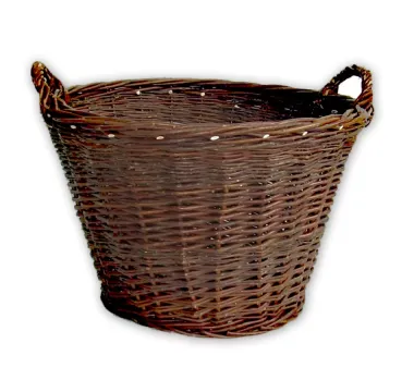Proutěný koš na brambory kulatý