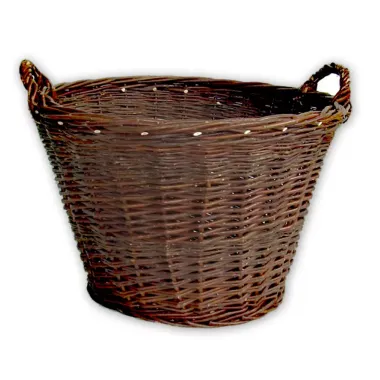 Proutěný koš na brambory kulatý