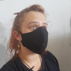 Cotton protective mask BLACK