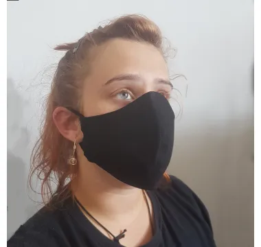 Ochranná rouška dvouvrstvá černá
